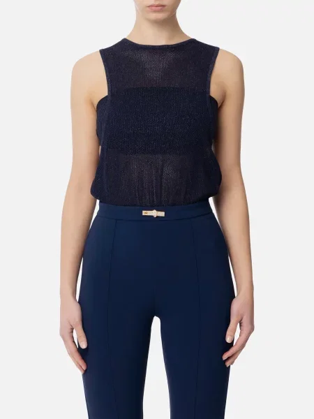 Топ Elisabetta Franchi синій