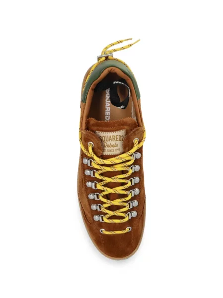 Sneakerși Dsquared2 din piele de căprioară maro