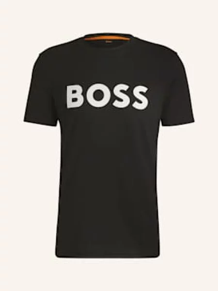 Boss Tričko Thinking černá bílá