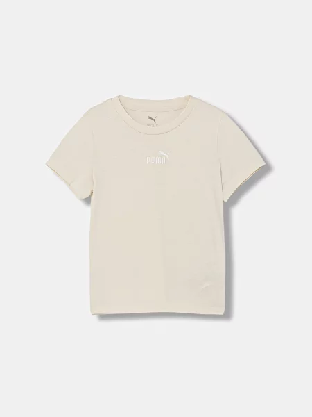 Puma tričko ESS Small Logo béžové