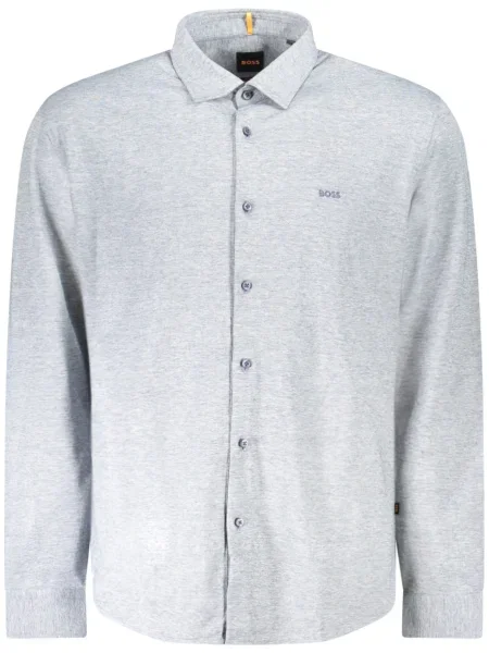Дълго риза Boss с дълъг ръкав сиво