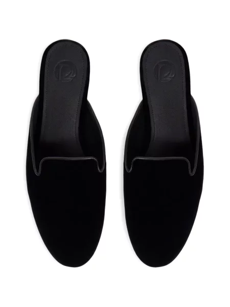 Papuci tip mules 12 Storeez de catifea negru