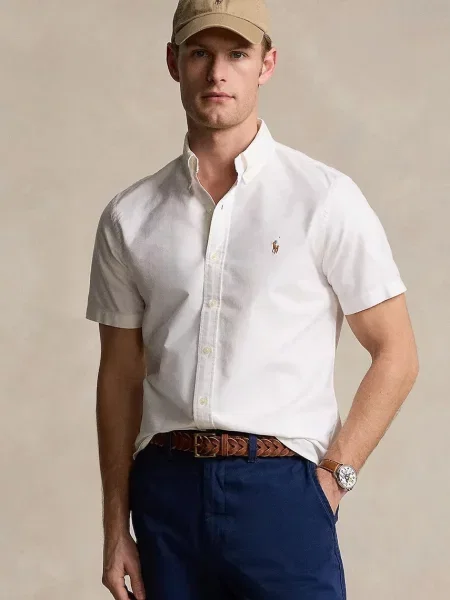 POLO RALPH LAUREN Cămașă | Custom fit alb