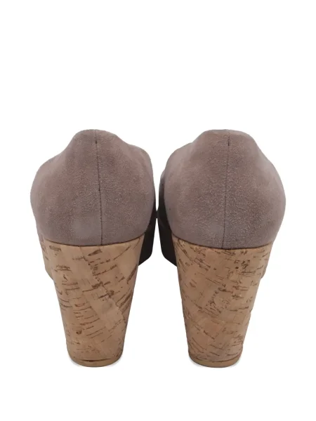 Pantofi cu toc Stuart Weitzman cu pană maro