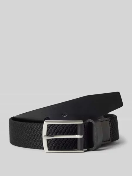 Ze skóry i tkaniny Lloyd Men's Belts czarny