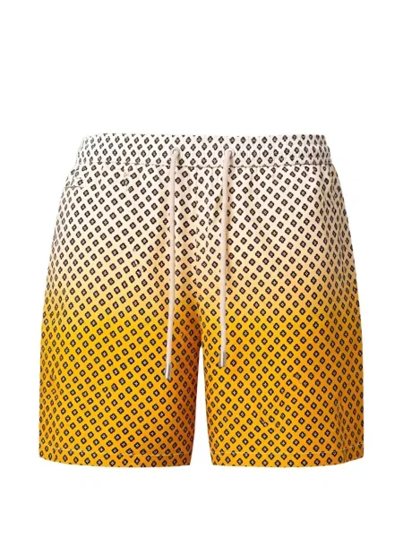 Slip de baie Mc2 Saint Barth cu imagine cu gradient galben