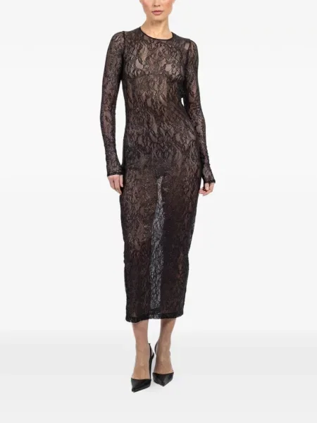 Rochie Wardrobe.nyc din dantelă negru