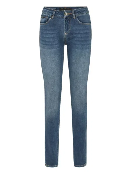 Blugi skinny Philipp Plein stretch albastru