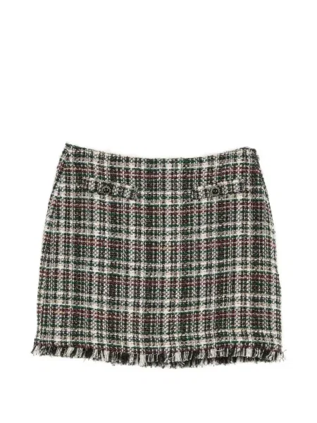 Scurt fustă Twinset în carouri negru