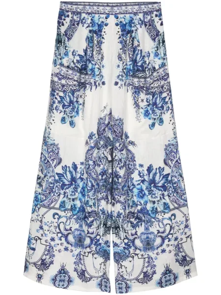 Pantaloni Camilla alb