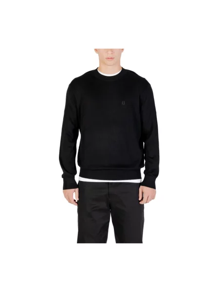 Lekki sweter Armani Exchange elegancki czarny