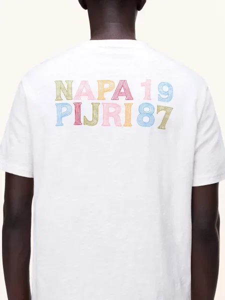 Napapijri Tričko režná / zelená modrá