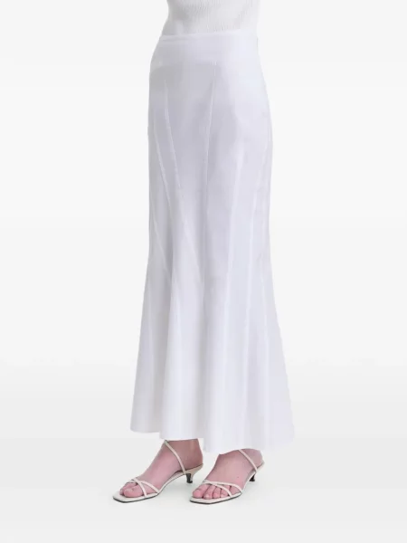 Fusta maxi Fforme alb