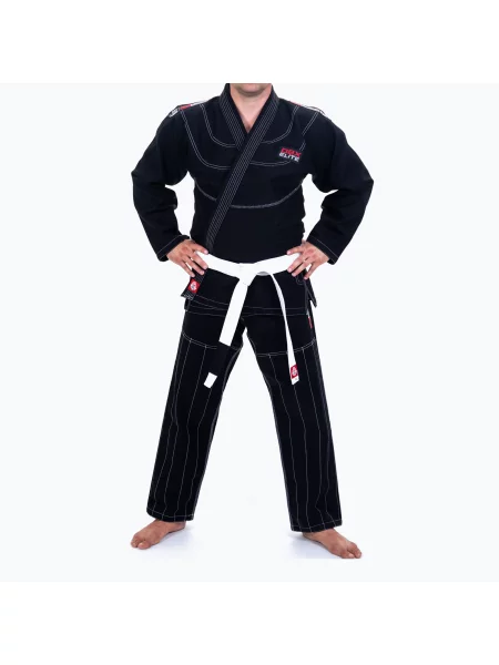 GI do brazylijskiego jiu-jitsu DBX BUSHIDO GI BJJ Elite + Pas czarne