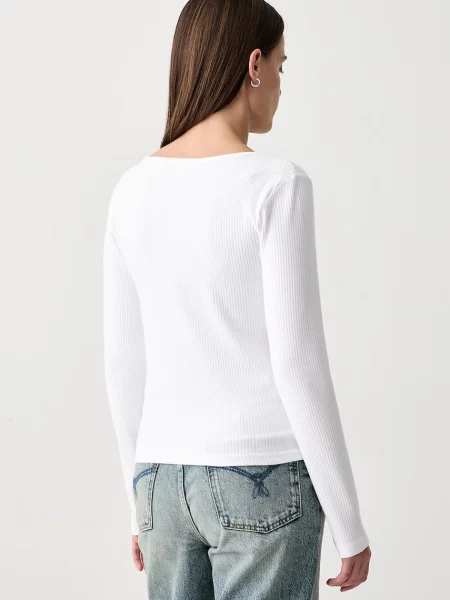Levi's kardigan z AUSTEN BUTTON THROUGH LS biały