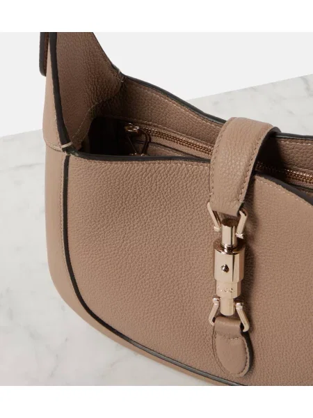 Geanta de piele Gucci Jackie din piele bej