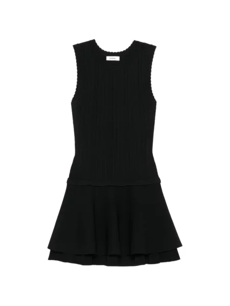 Rochie Sandro cu volane negru