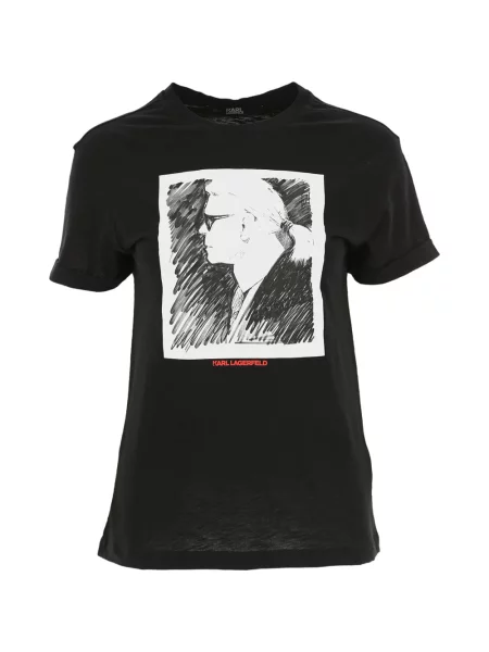 Koszulka Karl Lagerfeld czarna