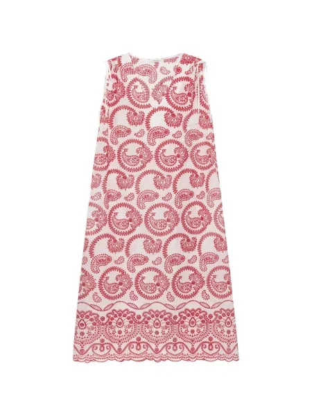 Rochie midi Maliparmi până la genunchi de costum alb