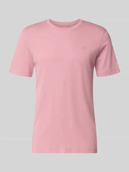 T-shirt o kroju regular fit z czystej bawełny Tom Tailor różowa