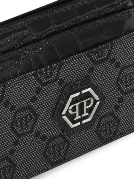 Portofel Philipp Plein din jacard negru
