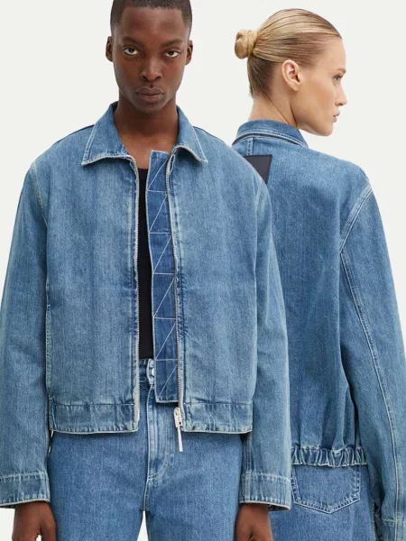 Sunnei geacă din denim albastru