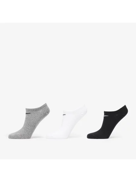 Ponožky Nike Everyday Lightweight Training No-Show Socks Black/ White/ Grey L bílé
