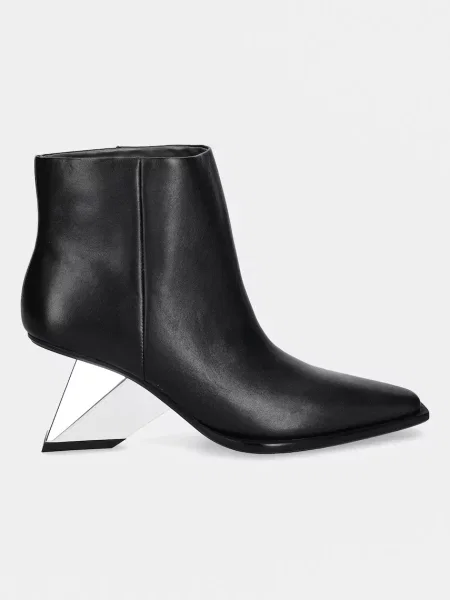 United Nude botki skórzane Rockit Pull On Bootie na słupku czarny