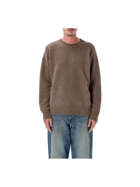 Sweter Roberto Collina brązowy