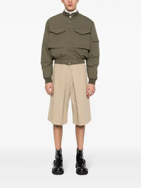 Kurtka bomber Givenchy o krotszym kroju zielony