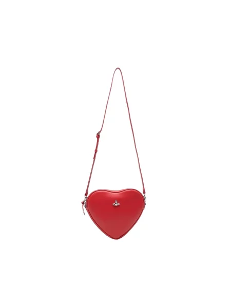 Torebka crossbody Vivienne Westwood w serca czerwona
