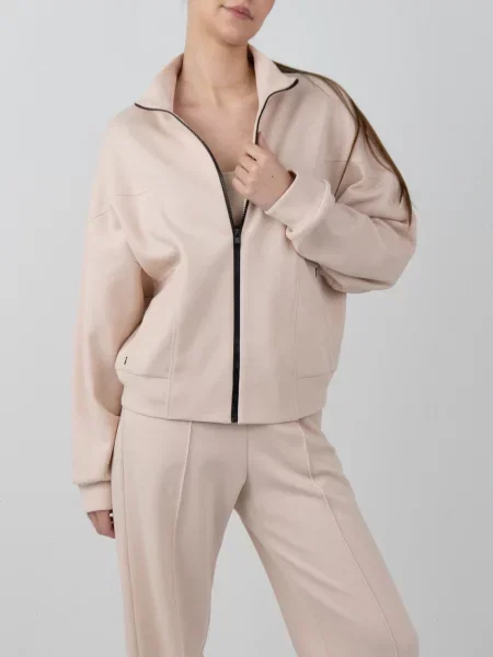 Спортивна кофта Elegante бавовна/поліестер бежевий