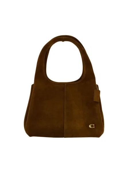 Coach torebka zamszowa Lana brązowy
