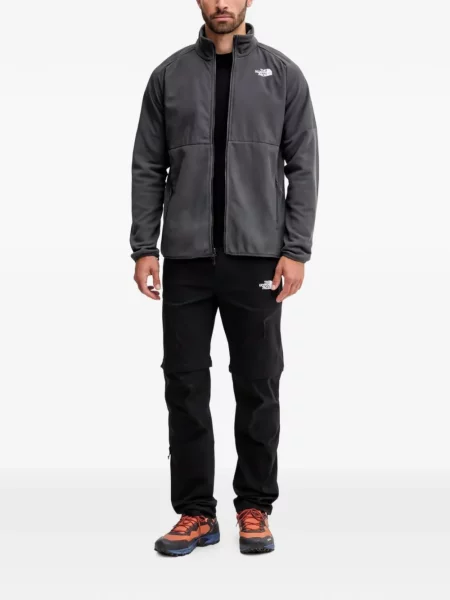 Hanorac cu fermoar The North Face cu imagine gri