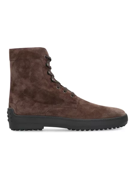 Buty do kostki Tod's zamszowe brązowe
