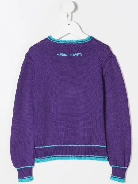 Sweter dziecięcy Alberta Ferretti fioletowy