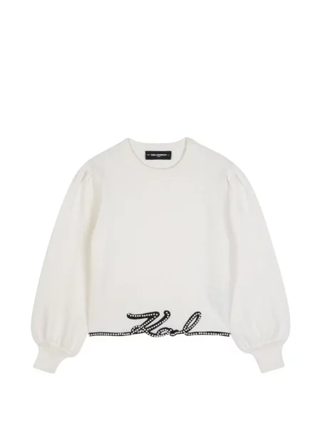 Sweter dziecięcy Karl Lagerfeld biały