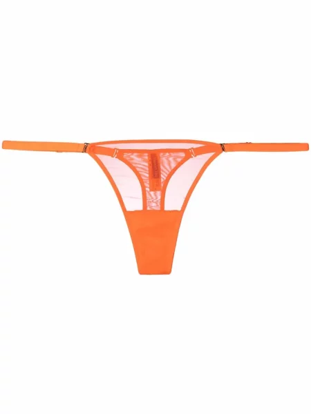 Chiloți tanga Maison Close portocaliu