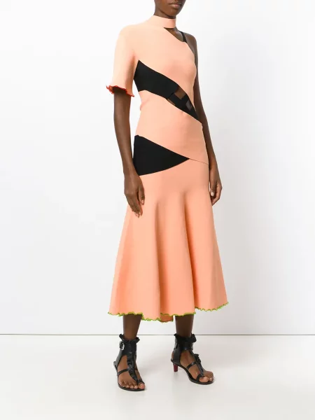 Rochie Proenza Schouler asimetrică galben