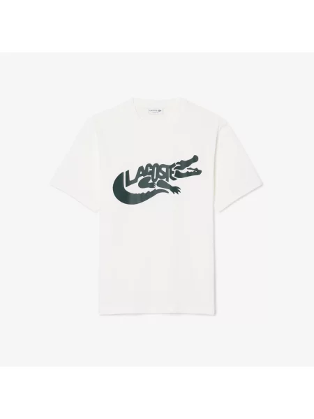 Lacoste Koszulka Z Długim Rękawem biała