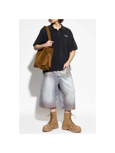 Szorty jeansowe Acne Studios niebieskie
