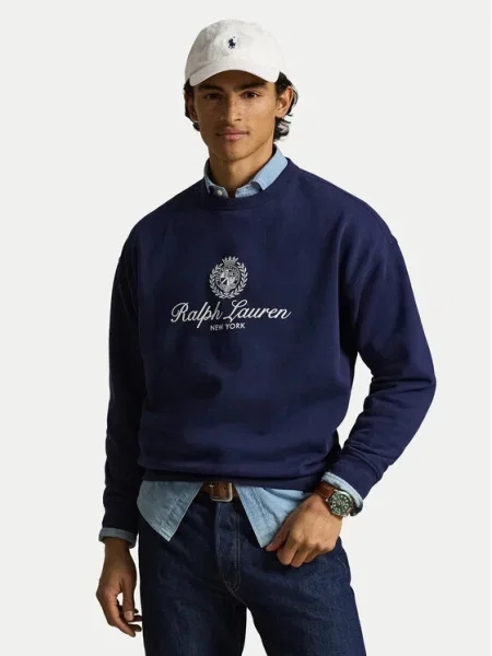 Hanorac crewneck Polo Ralph Lauren albastru