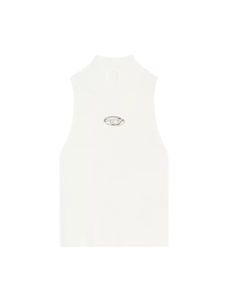 Top Diesel żakardowy biały