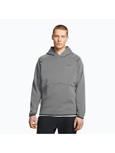 Férfi Under Armour Unstoppable Fleece Jgr castlerock/fekete melegítőfelső Unstoppable Fleece Jgr fekete