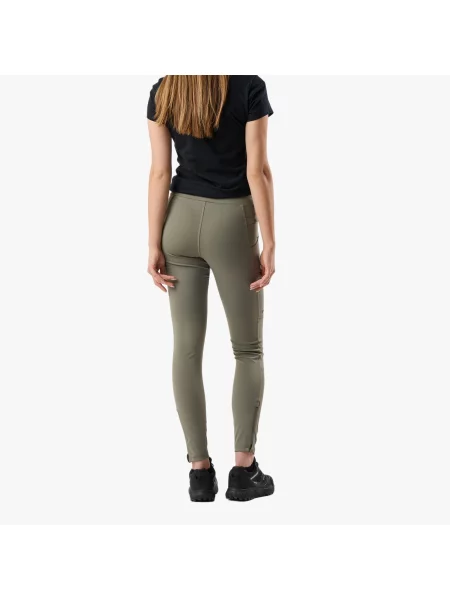 Spodnie Outdoor Wędrówki Kobieta Trondheim Wodoodporny zielone