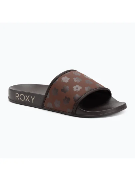 Papuci pentru femei ROXY Slippy IV brown combo maro