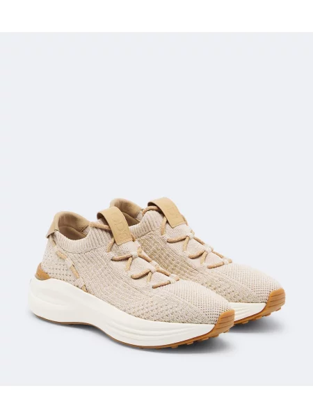 Sneakerși Tod's tricotate bej