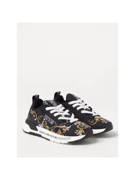 Versace Jeans Couture Obuwie Kobieta 36 EU Baroque Print Sneakers czarny