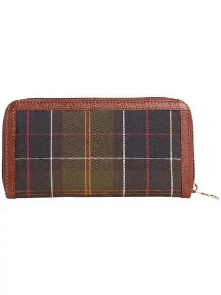 Peňaženka Barbour Daphne Tartan Purse hnedá