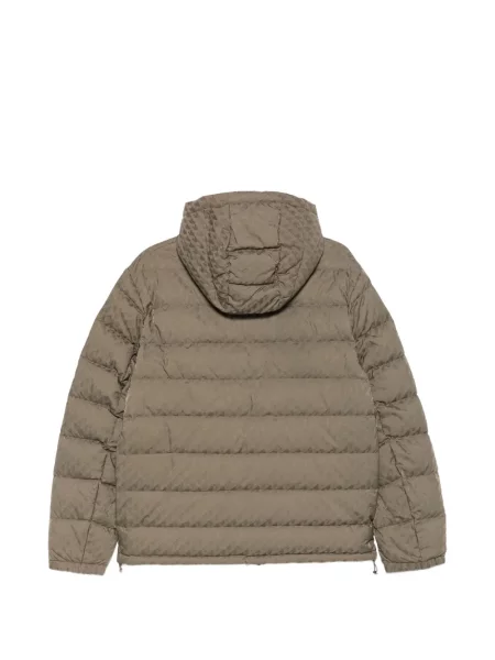 Palton Emporio Armani cu glugă verde